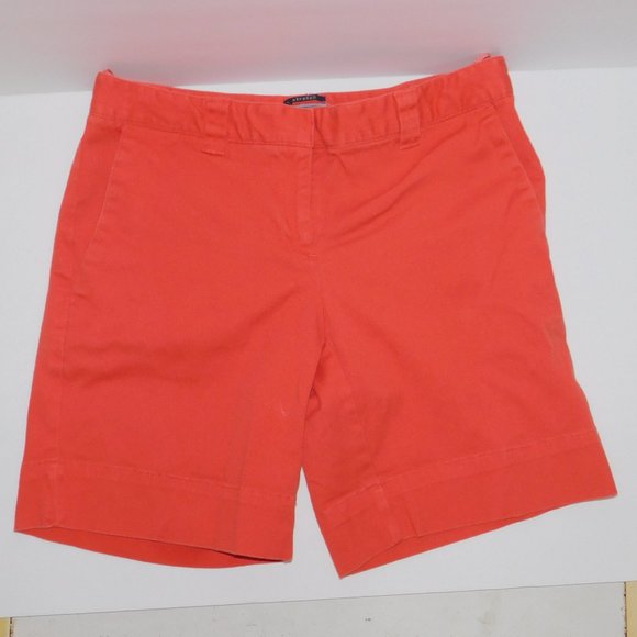 Womens Jean Bermuda Shorts Size 4 Orange - Picture 1 of 6